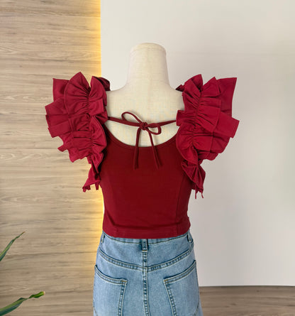 Josephine Ruffle Top