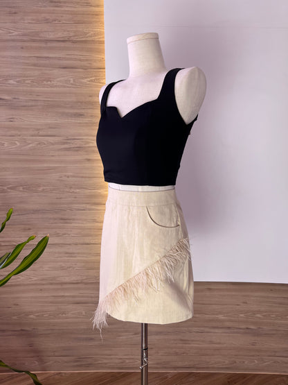 SALES-Aubree Feather Skort