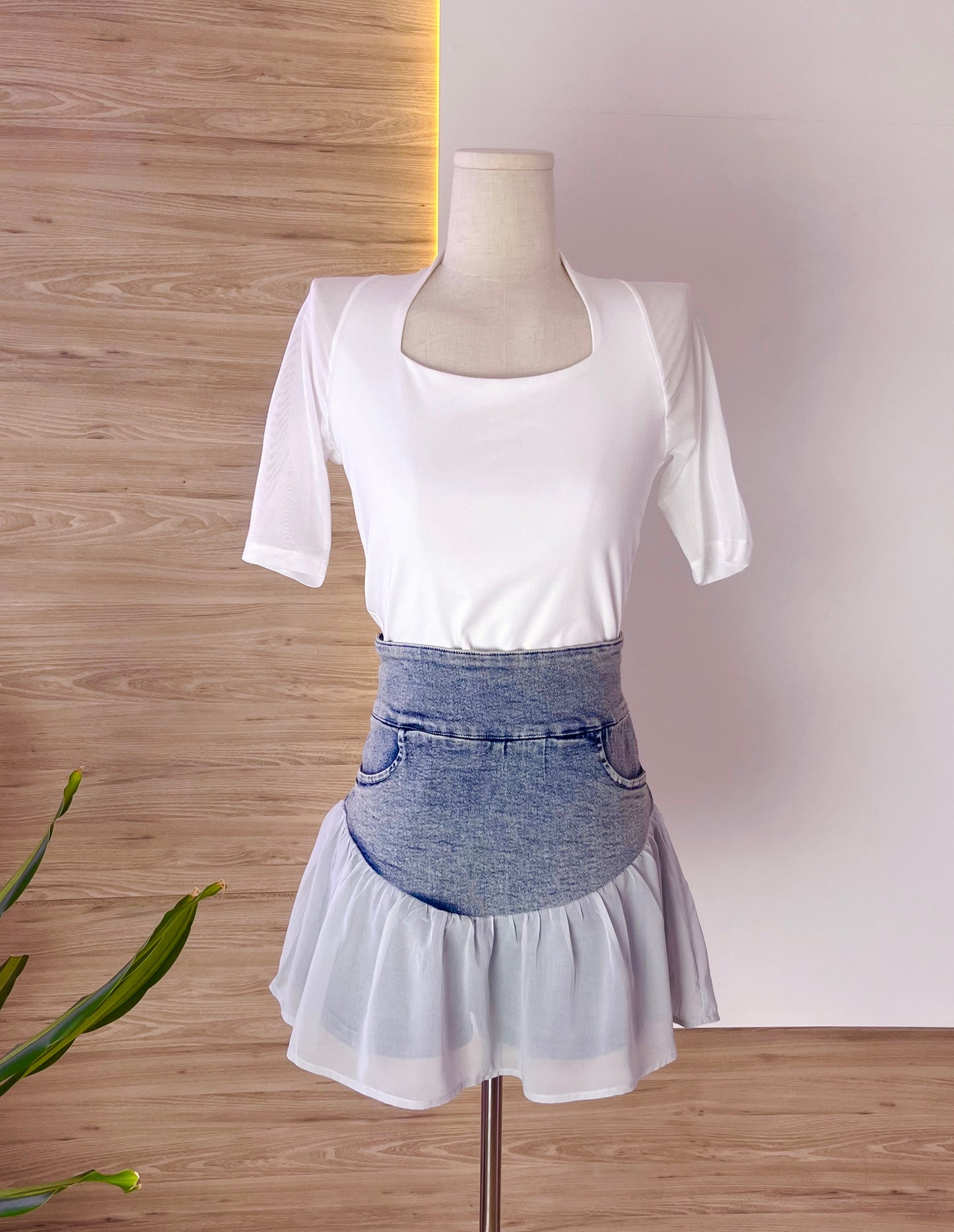 Wynne Denim Skort