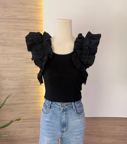 Josephine Ruffle Top