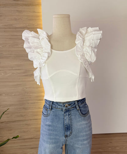 Josephine Ruffle Top