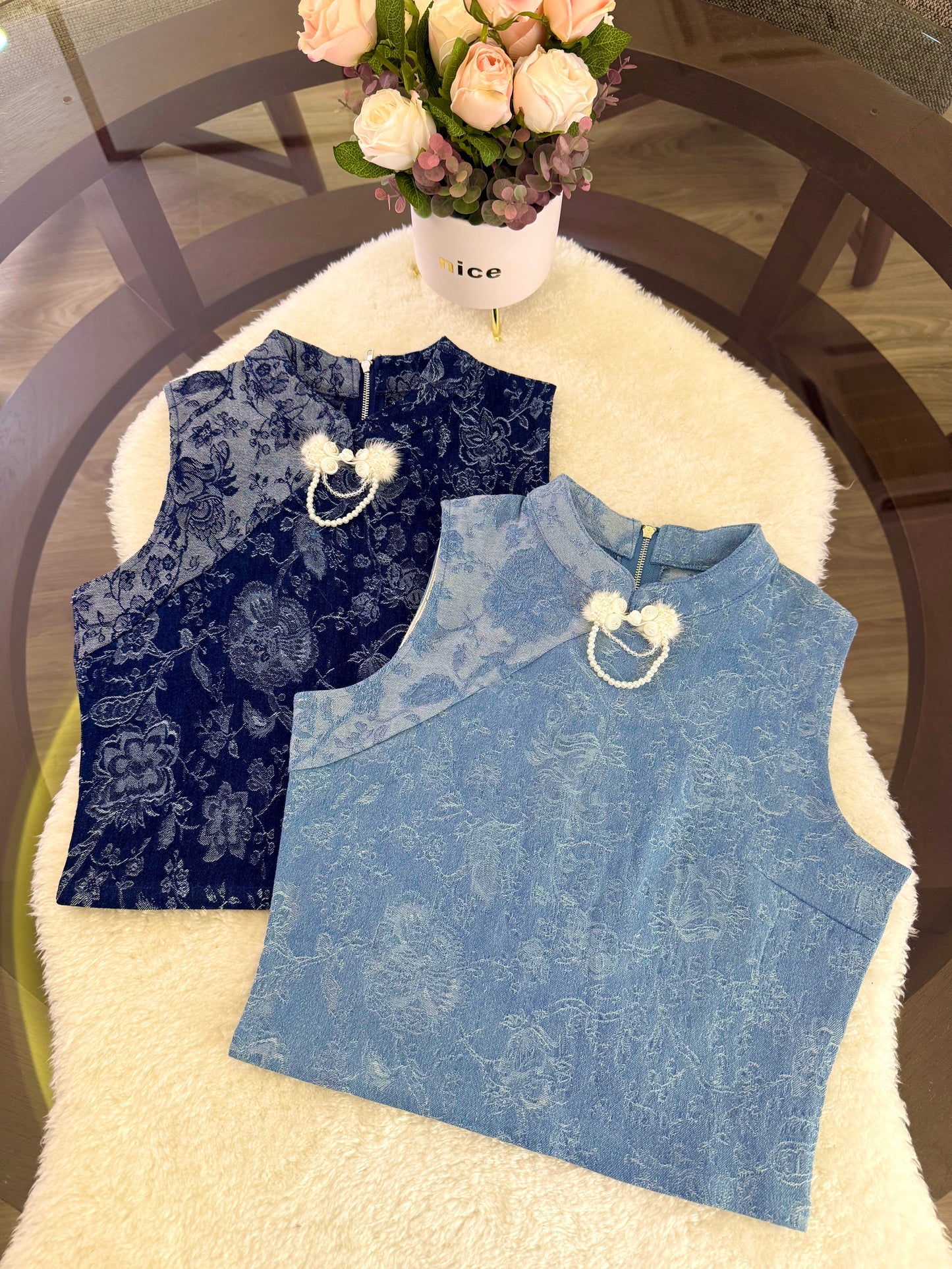 Zayna Denim Oriental Set Wear