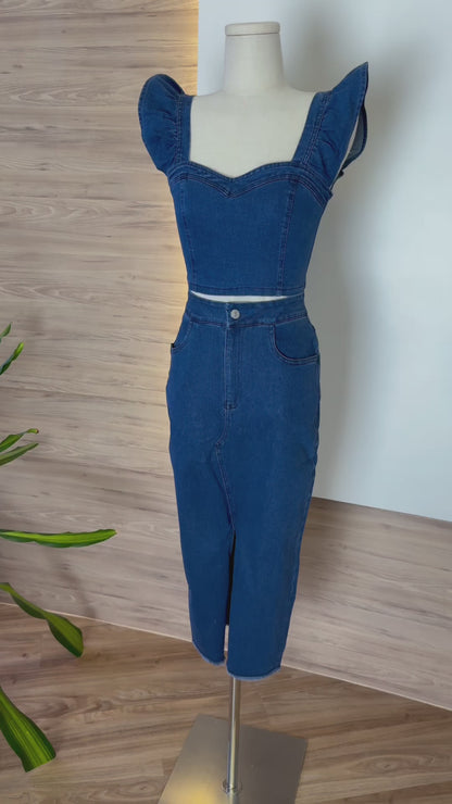 Lizzie Denim Set Wear